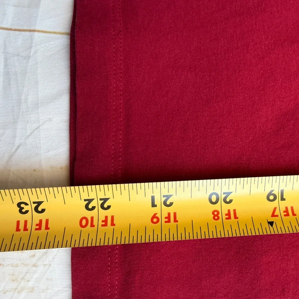 Burberry Red Top with Plaid Cuffs - Picture 6 of 11